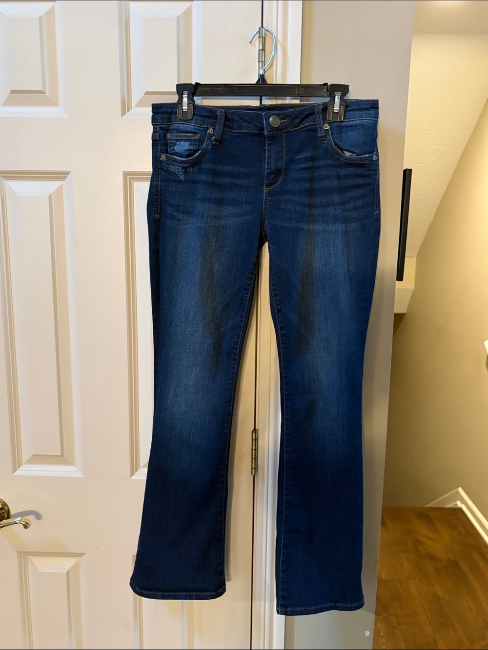 Kut from the Kloth Deep Indigo Baby Bootcut Jeans, 6 P